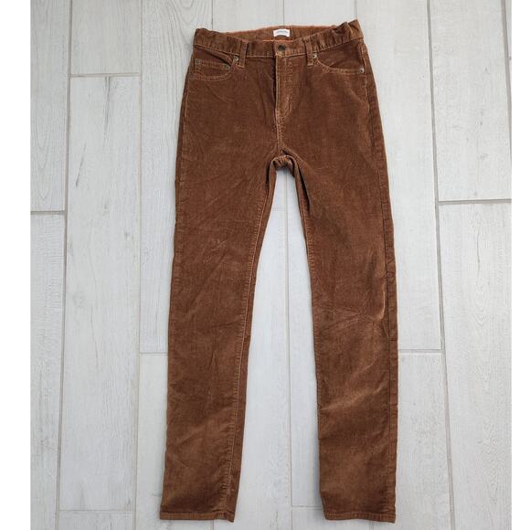 Crewcuts Boys Size 14 Youth Stretch Corduroy Pants Adjustable Waist Brown J.Crew - Picture 1 of 6